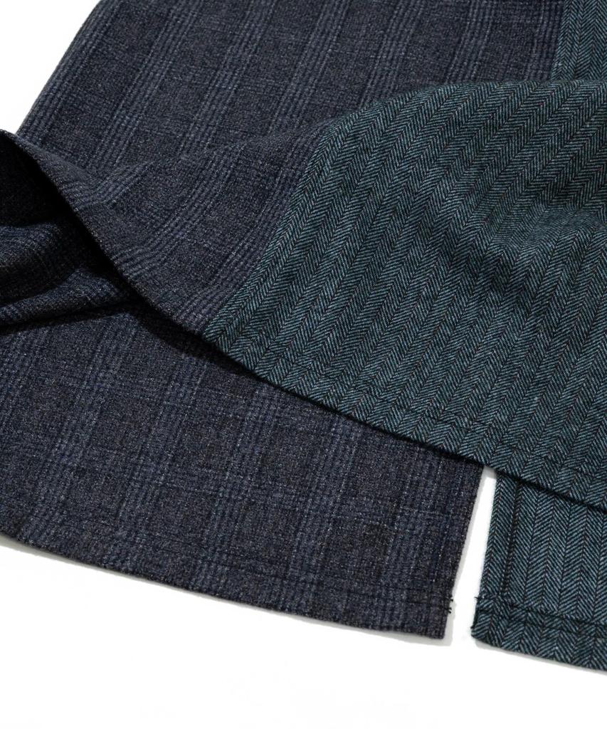 [go Slow Caravan] 350207 WOOL-LIKE FABRIC Crazy Side Pocket Skirt, Gray, Free Size