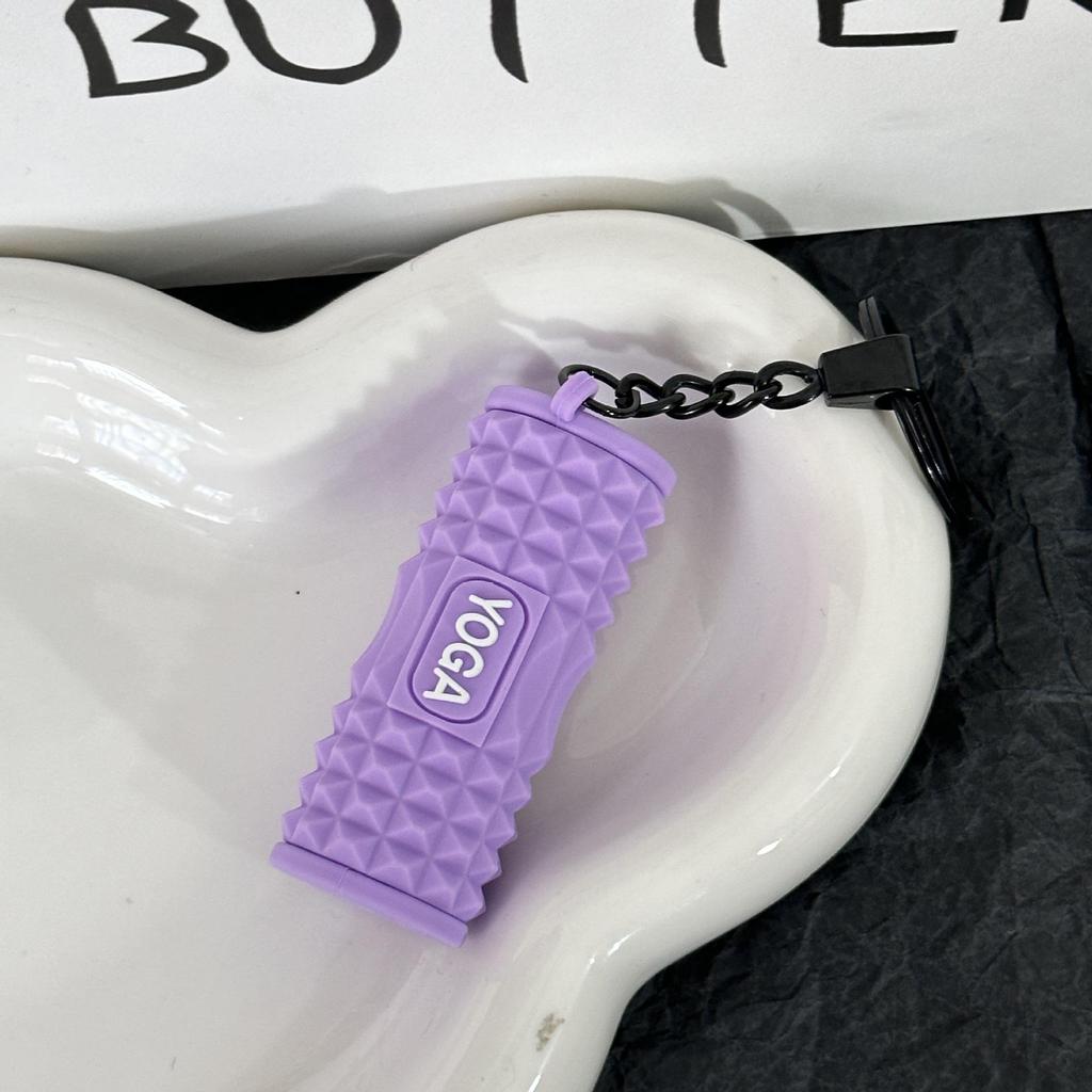 Miu Series Dumbbell Plate Keychain: Trendy Fitness Accessory & Sports Jewelry Gift