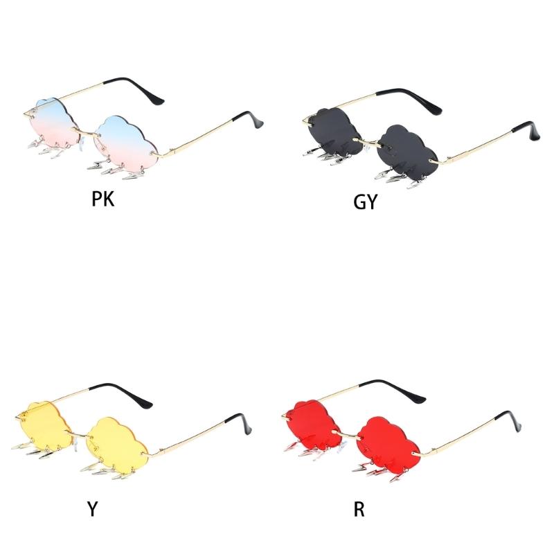 Okulary Przeciwsłoneczne Chmurki Z Błyskawicami Frędzle Okulary Chmurki UV400y Okulary Przeciwsłoneczne Damskie Polaryzacyjne Ochrona UV