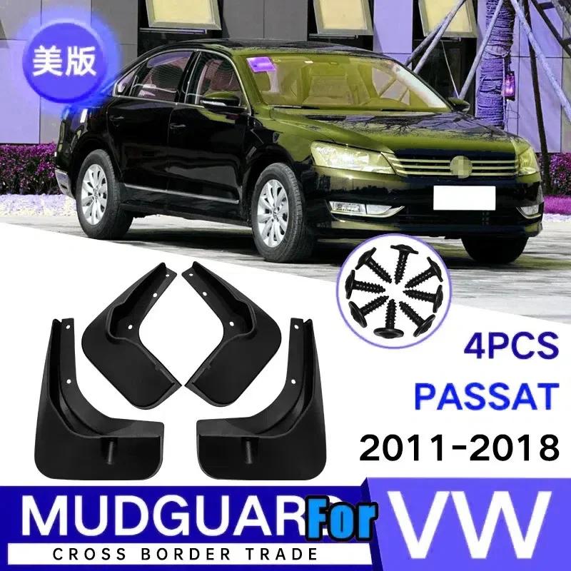 4x For Volkswagen Passat VW B6 R-LINE CC B8 2006- Front Rear Anti-splash Upgrade Mudguards Fender Mudflap Car Accessories
