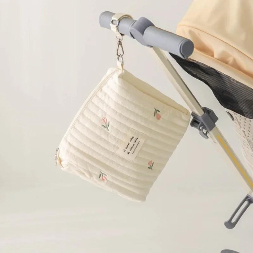 Zipper Stroller Hanging Bag Cute Print Mommy Bag Ins Makeup Bags  Baby