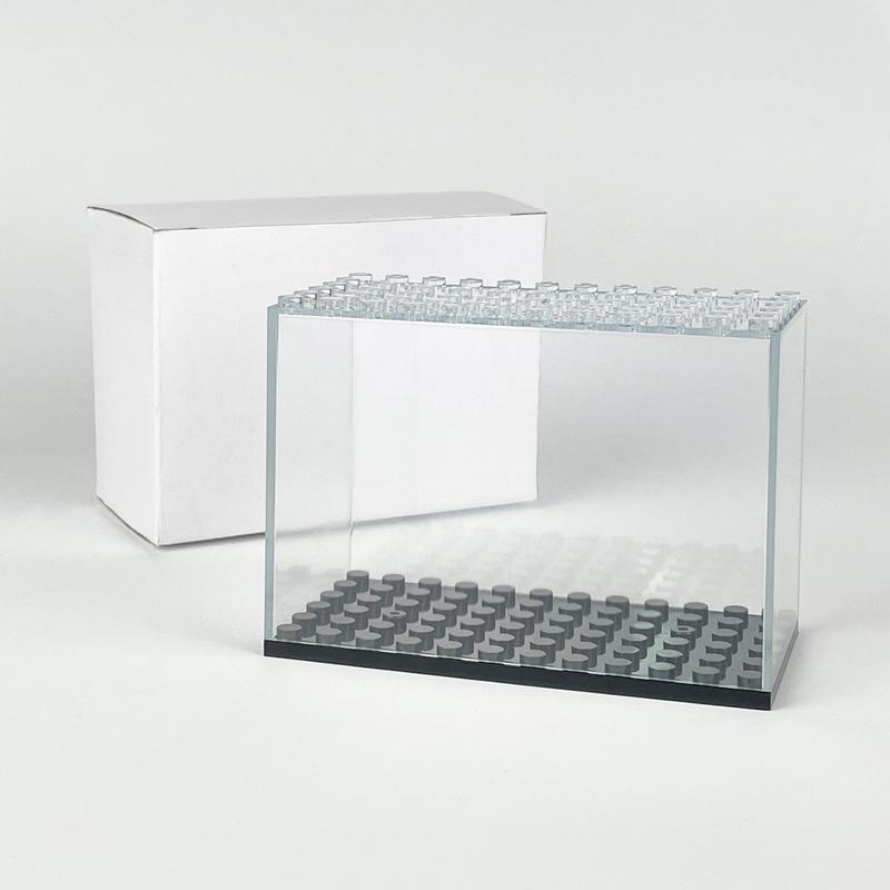 Display Box Container Dustproof Transparent Cover Accessory Base Set City Diy Model Construction Blocks Blocks Plaything For Kids Gift
