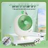 Panda USB Desktop Fan: Quiet, Gentle Breeze for Dorms & Offices