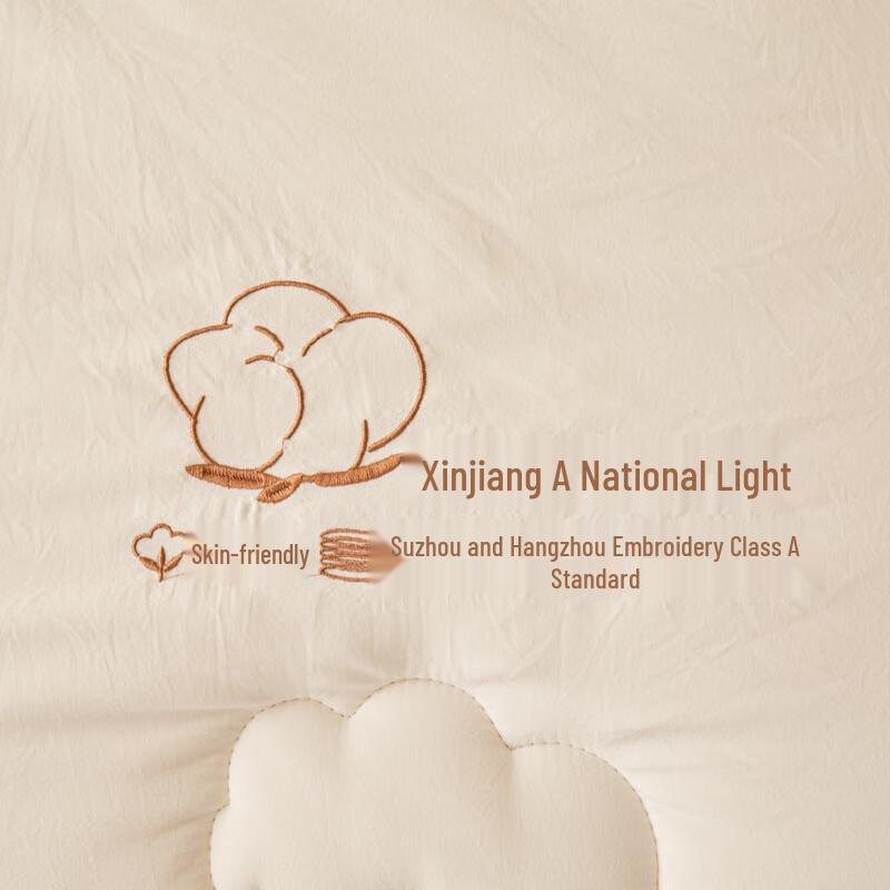 Embroidered Warm Polyester Fiber Quilt