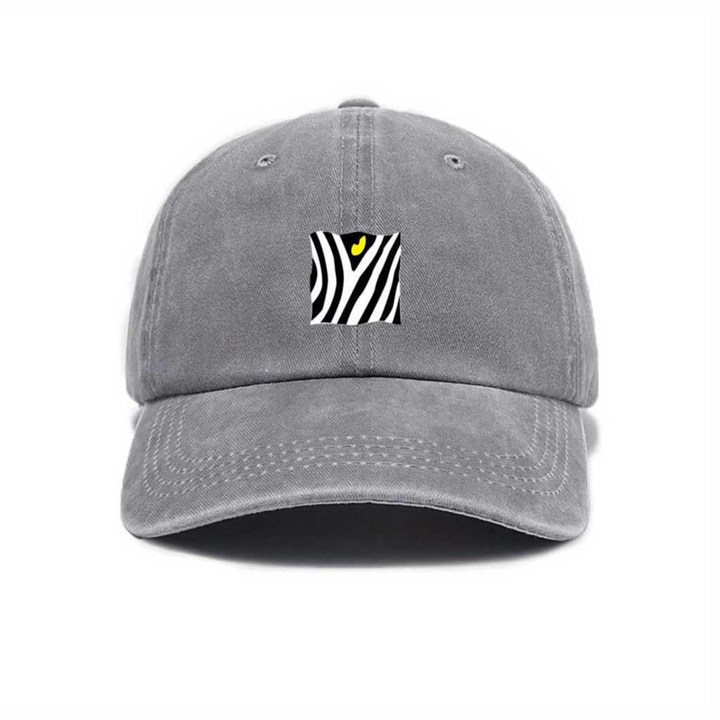 Trendy printed baseball cap for daily casual commuting, suitable for both men and women in hip-hop style
