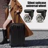 1 Paar Universal-Ersatzräder, geräuscharm, zweireihig, groß, Trolley-Gepäckrad, Reparatur, Reisekoffer, Teile, Zubehör, Rad