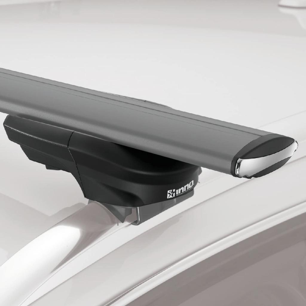 CARMATE inno Aero Base Stay Roof Carrier, Thru-Type, for Flush Rails, XS450