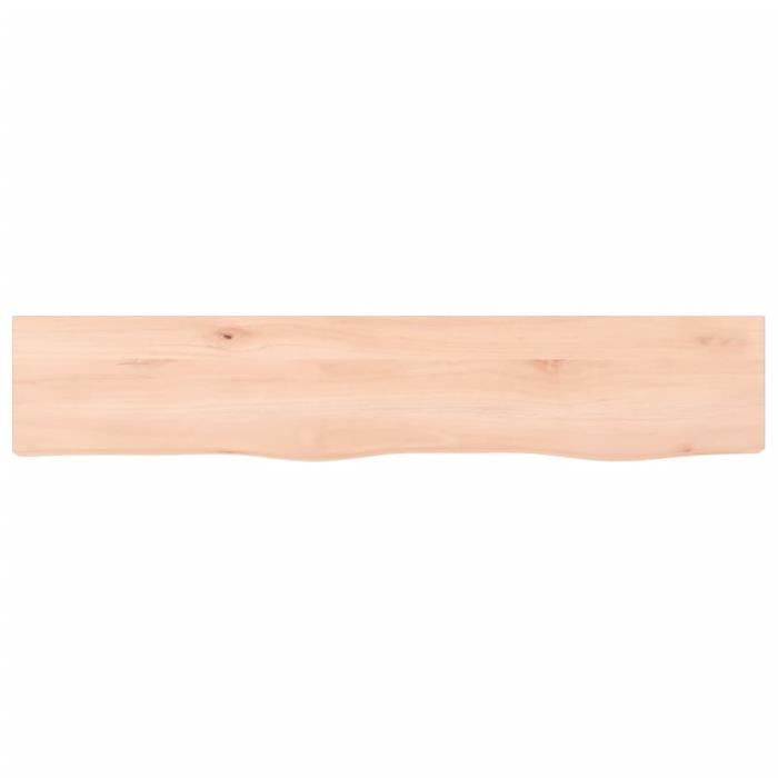 VidaXL Étagère murale 100x20x2 cm bois de chêne massif non traité 363557