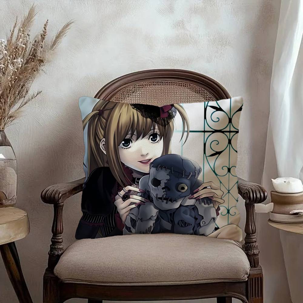 Misa D-Death N-Note Cross Pillow Gift Home Office Decoration Bedroom Sofa Car Cushion Cover Case 45x45