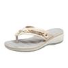 Glitzernde Plateau-Schuhe für Damen in Übergröße, Lässige Strandsandalen