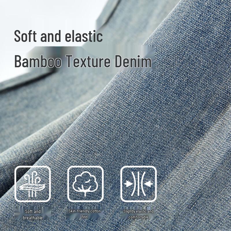 CAMEL Men's Straight Fit Stretch Denim Jeans M15BA1S079