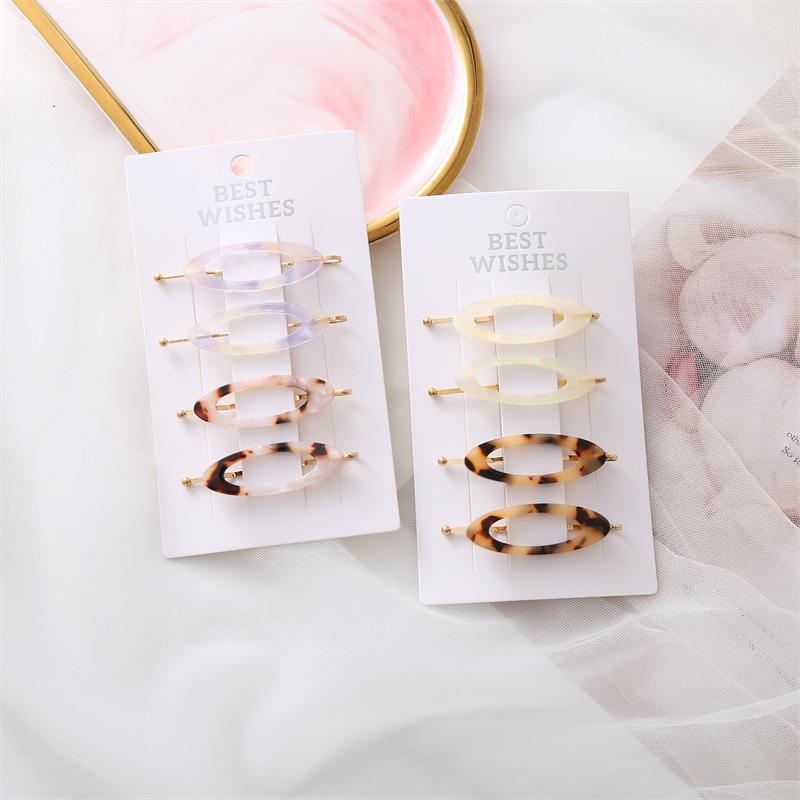 Daily Simple Acid Wax Seamless Hair Clip Multi-color Bangs Clip Dreamlike Colorful Duck Mouth Clip All Girls Hair Accessories