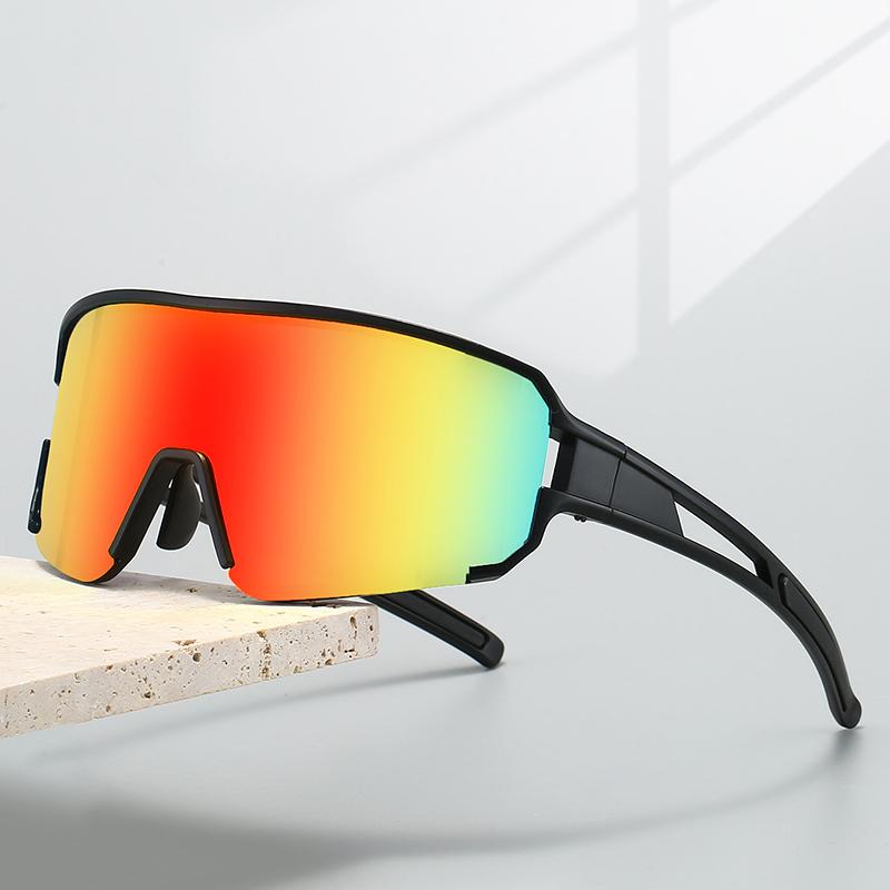 Oversized Sports Goggle Men  New in Punk Mirror Outdoor Fishing Sunglasses Trendy Windproof Anti-UV Cycling Shades