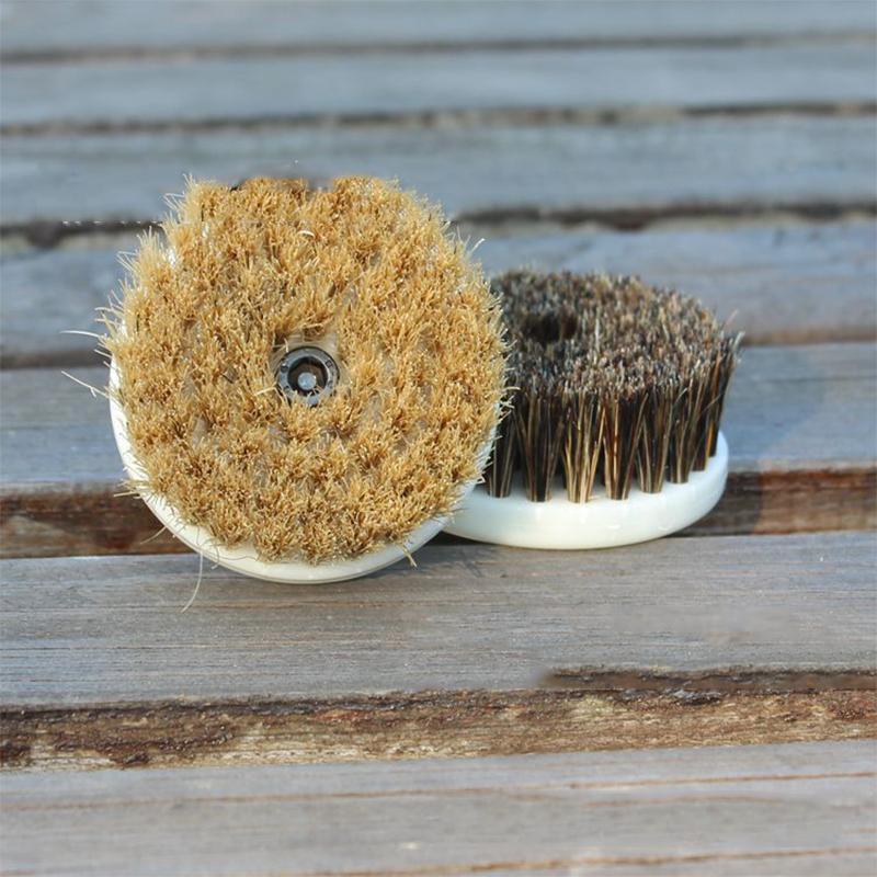 60mm Bohrkraft Scheibenbürste Borsten Wolle für Leder Kunststoff Holzmöbel Auto Innenräume Reinigung Polieren Schrubben mit Stange