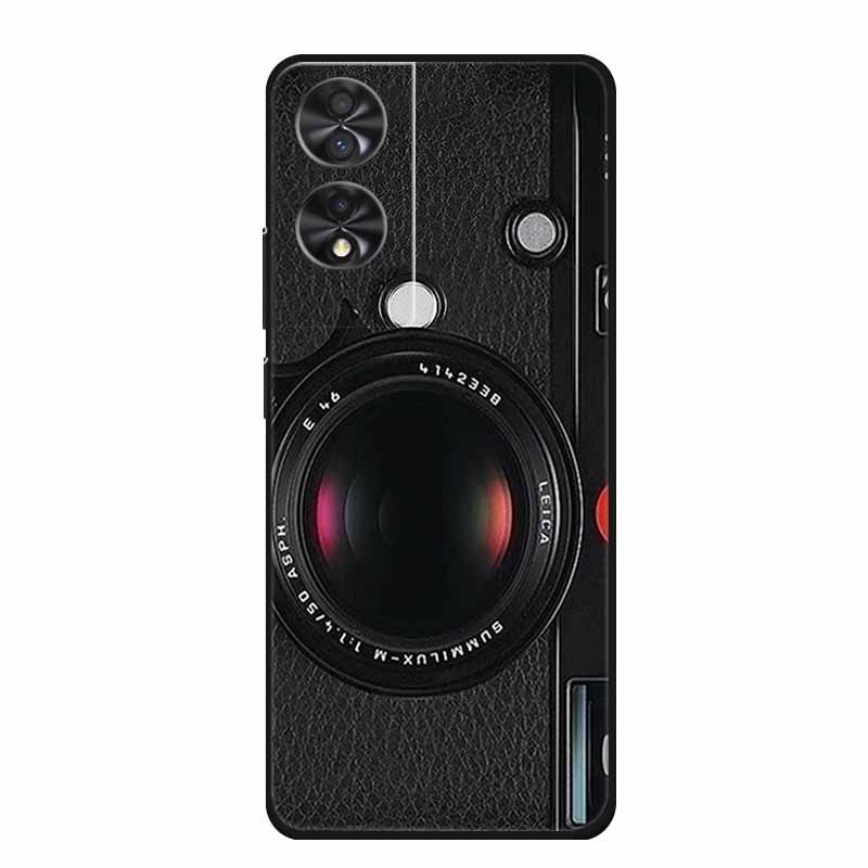 Pouzdro na telefon pro TCL 40 NxtPaper Zadní kryt Pouzdro 6,78" Funda Černý silikon Měkké Coque Pro TCL 40 NxtPaper Pouzdro Skořepina Nárazuvzdorné