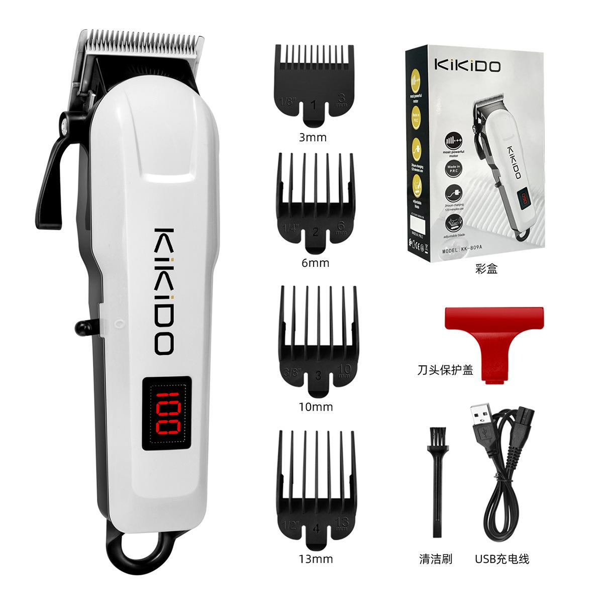 

2.5h ultra-long battery life, liquid crystal display oil head, electric hair clipper, electric hair clipper, hair clipper білий