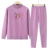 Women's Thermal Underwear Set for Autumn/Winter - Plus Velvet, Thickened for Middle-aged and Elderly Women