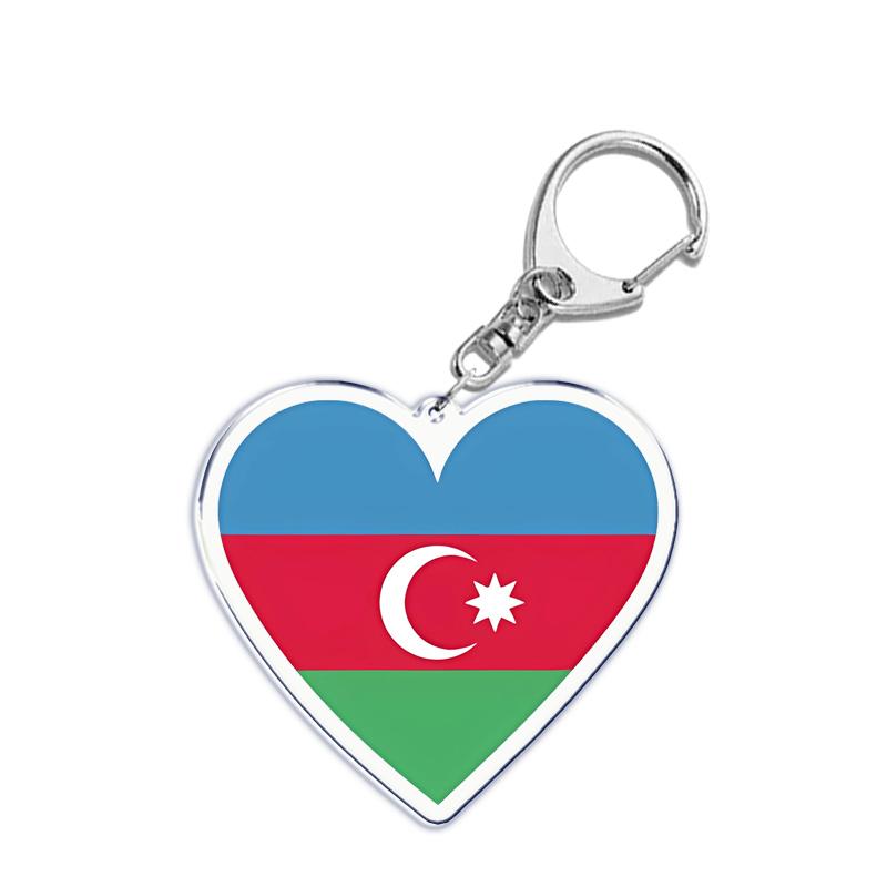 France Scotland Germany Country Love Heart Keychains Ring for Accessories Bag Pendant Key Chain Llaveros Ewelry Fans Gifts