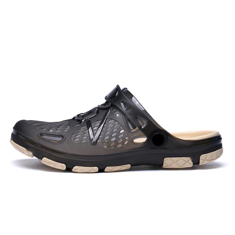 Men's Summer Non-Slip Closed-Toe Beach Sandals with Thick Soles