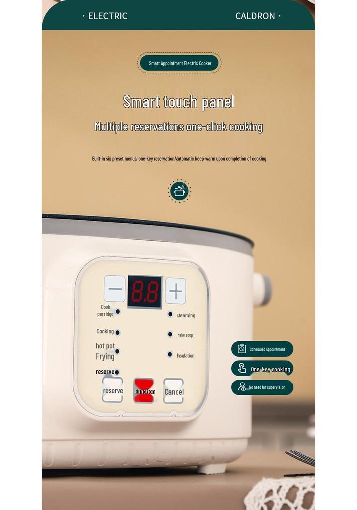 Vaporiera Elettrica a Tre Piani: Multifunzionale, Spegnimento Automatico, Grande Capacità, Timer, Pentola Elettrica Multi-livello, Cestello per Cottura a Vapore