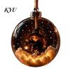 Halloween Ball Ornament Clear Hanging Decoration, Glowing Sphere with Skeleton, Decoration Pumpkin, Spider Web, Black Cat Decor, Party Supplies