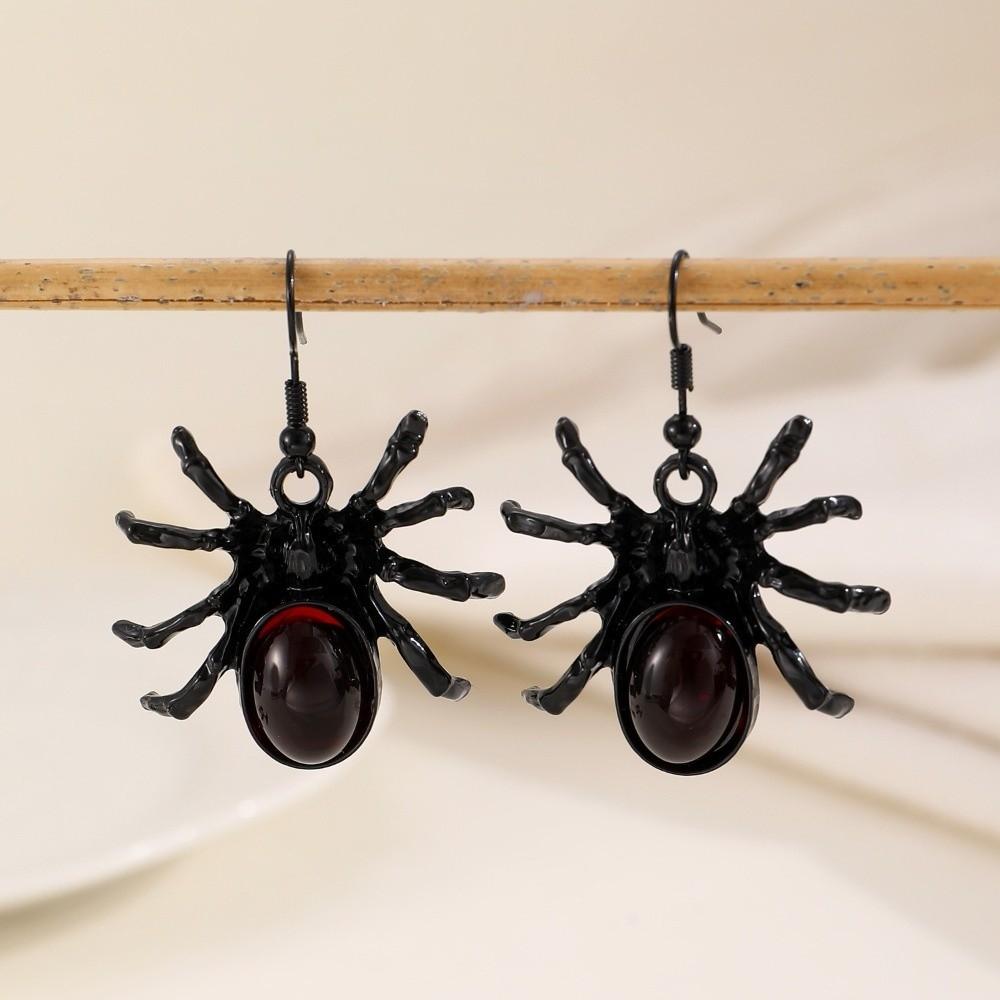 Gothic Style Halloween Pendant Earrings Vintage Minimalist Spider Drop Earrings Alloy Retro Bat Earrings Dark Theme Events