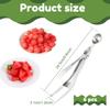 6Pcs Watermelon Fork Slicer Cutter Foldable Fruit Cutter Stainless Steel Watermelon Cutter Slicer Tool Double Head Melon Cube