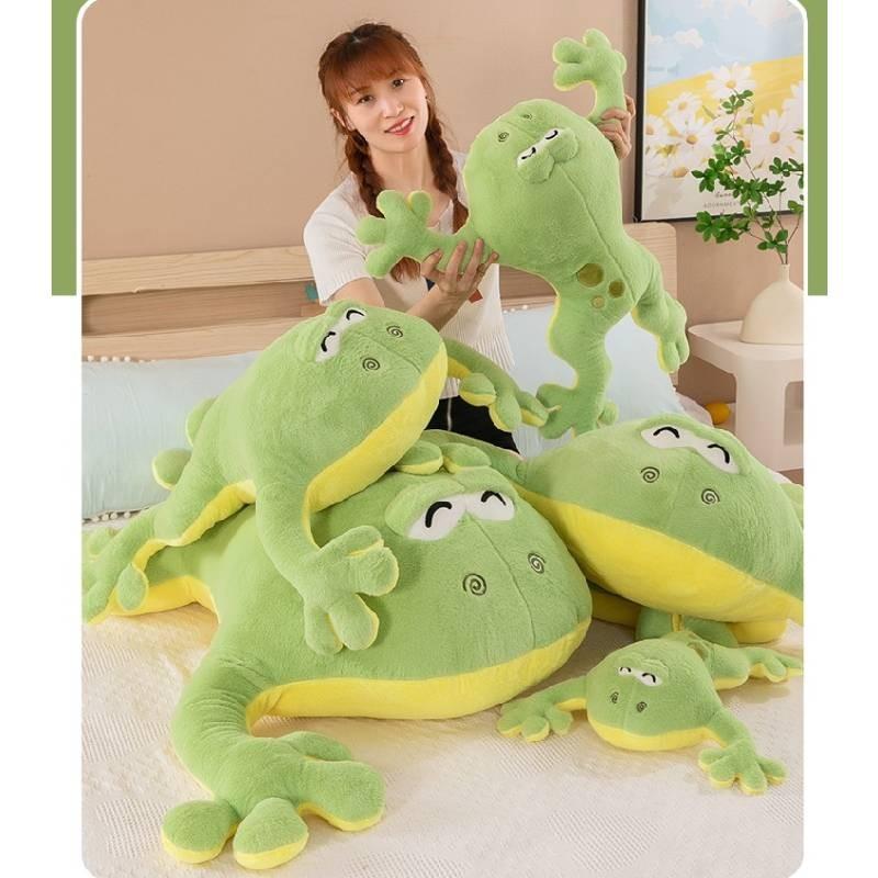 Adorable Plush Frog Stuffed Toy For Kids Green Cuddle Buddy Perfect For Sleepovers