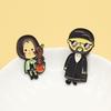 Cute Duck Anime Enamel Pins Funny Book Coffee Metal Brooches Collect Lapel Badges Men Women Fashion Backpack Decoration Gift C4G