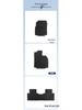 Durable Nylon Black Floor and Trunk Mats for 2003 Imported Toyota Crown.