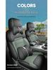 Traveler Car Seat Cushion Cover - Universal Fit, Full Leather, Four Seasons, New Model, for Five-Seat Cars