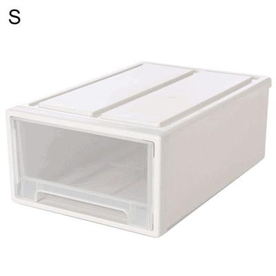 Organizador de contenedores de caja de almacenamiento de cajones apilables transparentes de plástico para el hogar