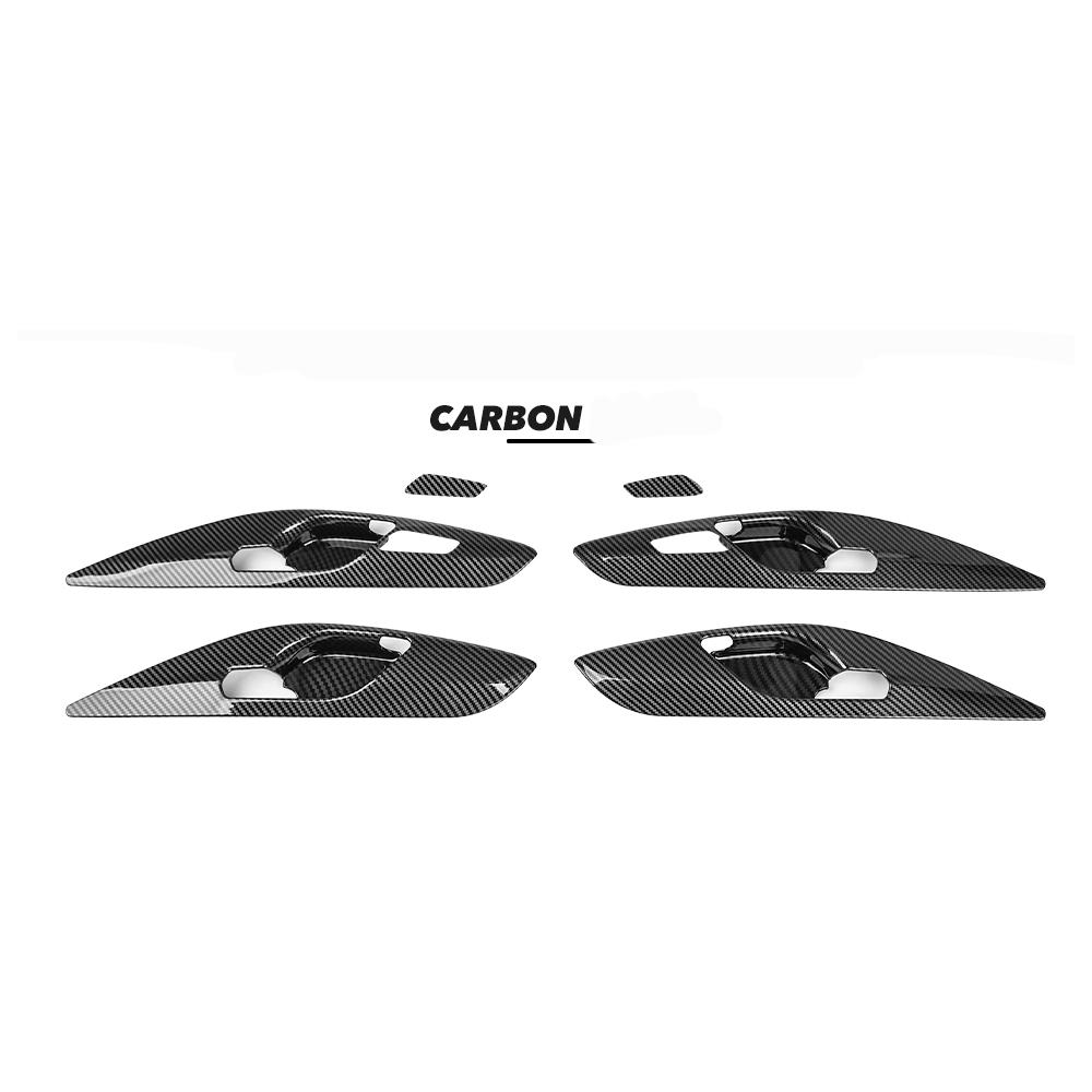 

4PCS For Hyundai I30/ I30N 2017-2025 Left-hand Drive Interior Accessories Auto Interior Mouldings Inner Door Handle Cover Trim LHD For Carbon Fibre