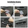 For Jeep   Gladiator JT Carbon Fiber Car Door Handle Bowl Cover Trim 4P