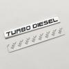 3D Chrome Metal Car Sticker TURBO DIESEL Logo Emblem Rear Trunk Fender Badge Decal For Isuzu Kia Hyundai Toyota Ford Accessories