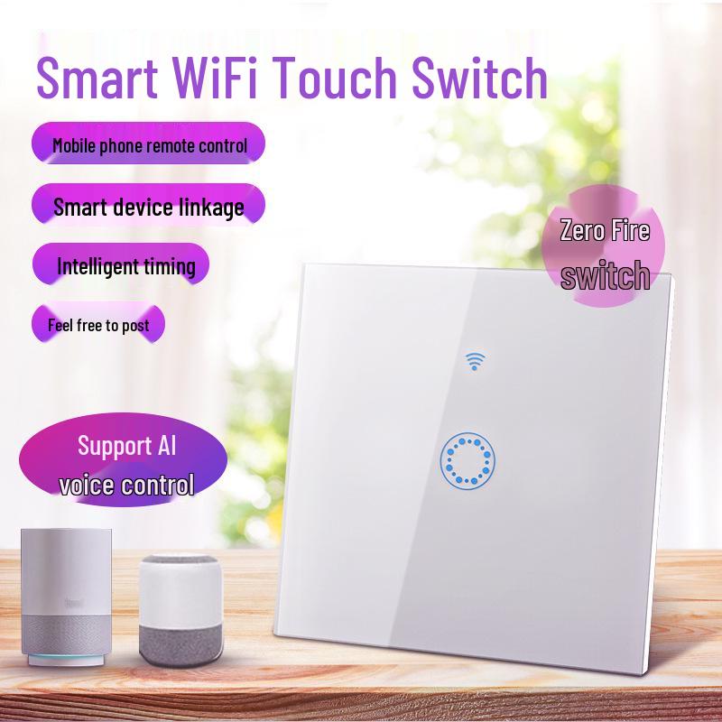 

Smart WiFi Touch Remote Control Switch - 1/2/3 Way, Timer & Alexa Voice Compatible
