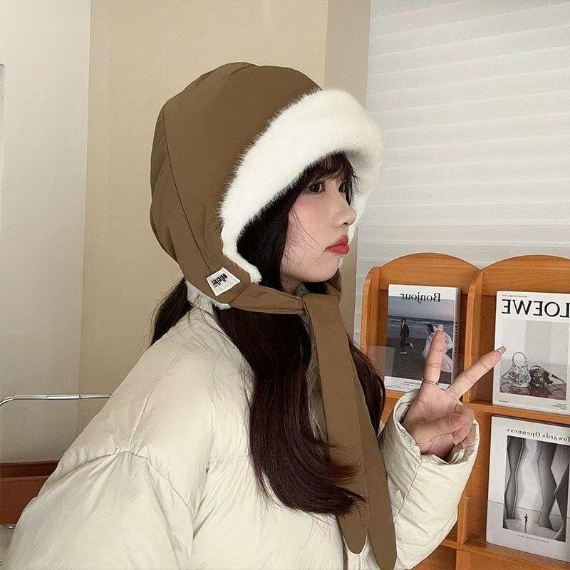 New Wool Knitted Hat Children Travel Versatile Tassel Wear Cover Cold Hat Red Retro Bag Head Hat