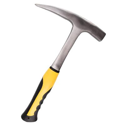 AINetJP Premium Rock Pick Hammer for Geological Surveys - Easy-to-Grip Grip - Suitable for Rock Extraction, Mining Exploration, Crushing, and Quarryin