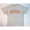 Rowing Blazers Mens XL Heather Gray Orange Arched Logo Graphic Cotton Unisex T-Shirt