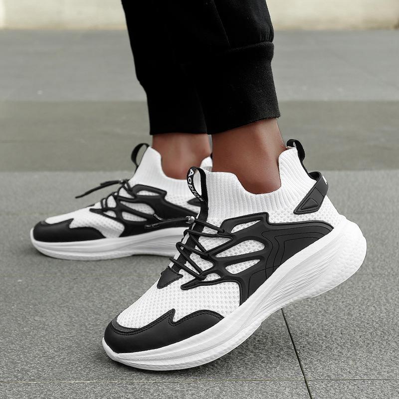 Running Shoes Men's New Fashion Versatile Sports Casual Shoes Platform Mesh Breathable Shoes