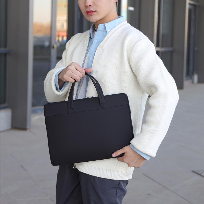Hand-held Business Briefcase Men's Office Meeting Document Bag Printing Waterproof Oxford Cloth Document Bag