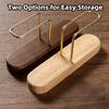Vertical Design Stand Coffee Filter Storage Durable Wooden Dustproof Bracket  Coffee Bar