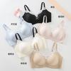 Girly Summer Thin Lace V-Neck Girls Small Breasts Collect Sub-breasts Anti-sagging Liquid Foundation Skin Underwear Women