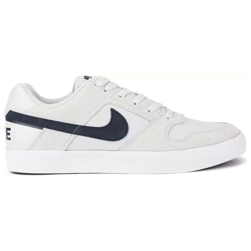 Nike SB Delta Force Vulc Comfortable Wraparound Non-Slip Low-Top Skate Shoes Men sneaker White Black 942237-012