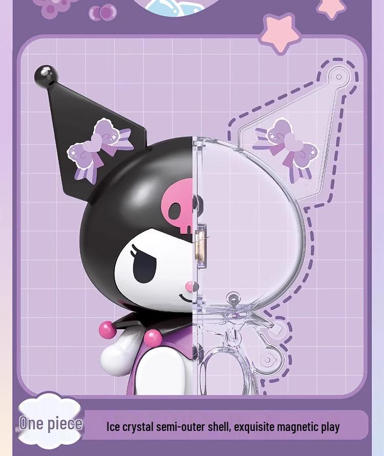 Sanrio Building Block Figures: Kuromi & Hello Kitty Ornaments (1323-26) Holiday Gifts