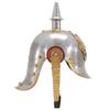 VidaXL Casque prussien allemand antique pour GN Argenté Acier