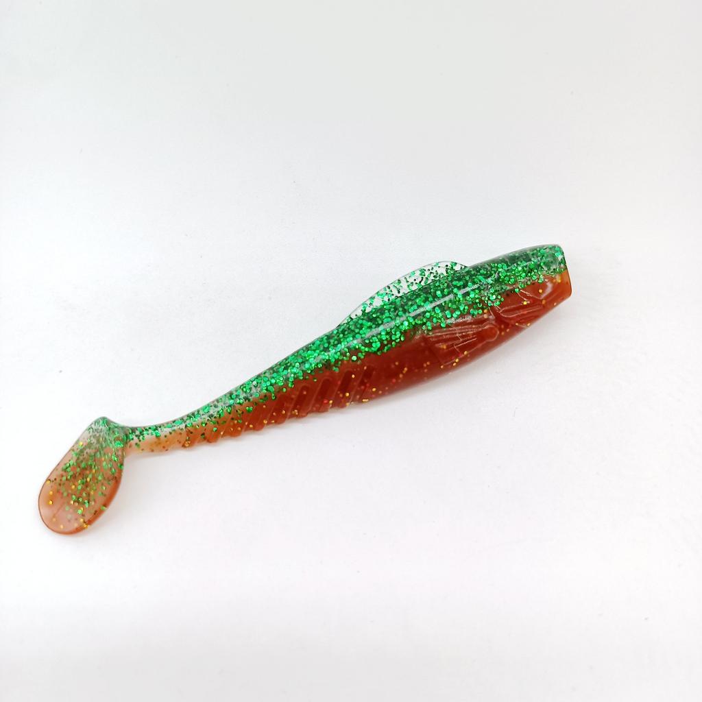 DUODUOYU 6PCS New TPE T-Tail Soft Fishing Lure 4.2g/76mm Jigging Wobblers Tackle Bass Pike Artificial Silicone Swimbait Tackle