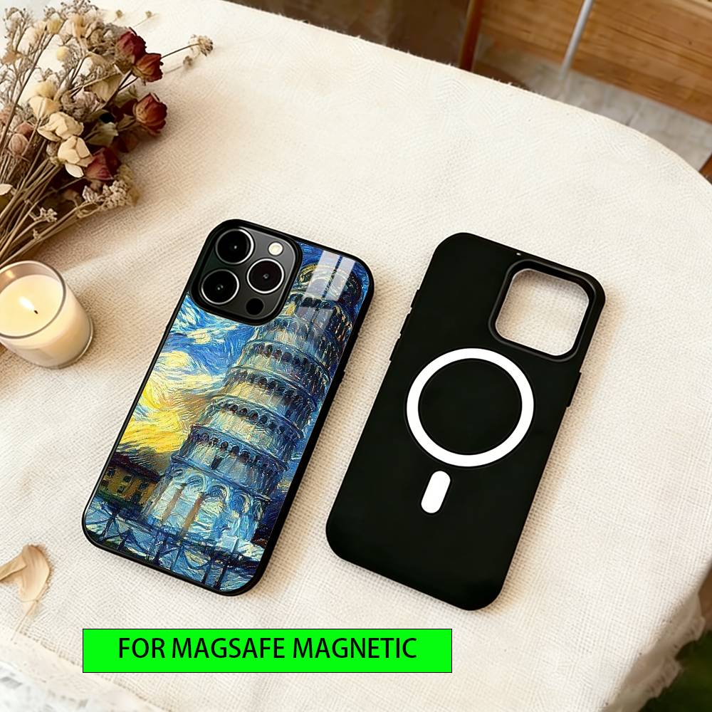 

The World of Oil Painting Phone Case For iPhone17,16,15,14,13,12,11 Plus,Pro Magnetic with Magsafe Wireless Charging iPhone11Pro