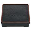 [A] 8-inch Square Wood Grain Shokado Black and Red | Shokado Bento [24×24×6cm]