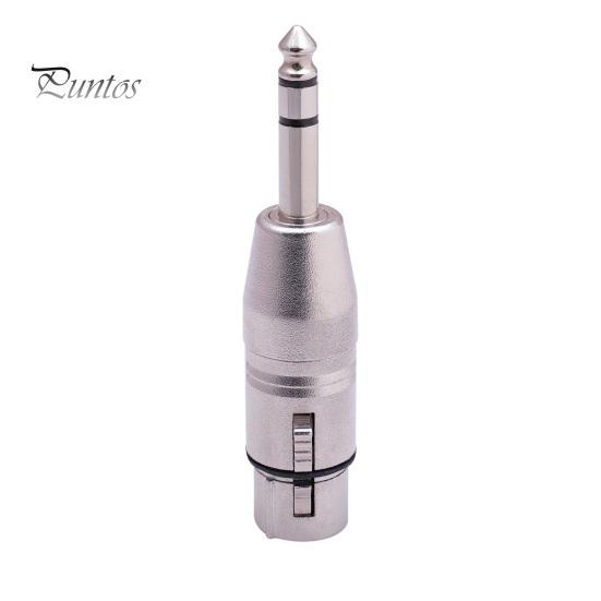 Audio Adapter Video Plug Play Anti-interference Make An Cable Connector 1/4 TRS to XLR Female Accessories